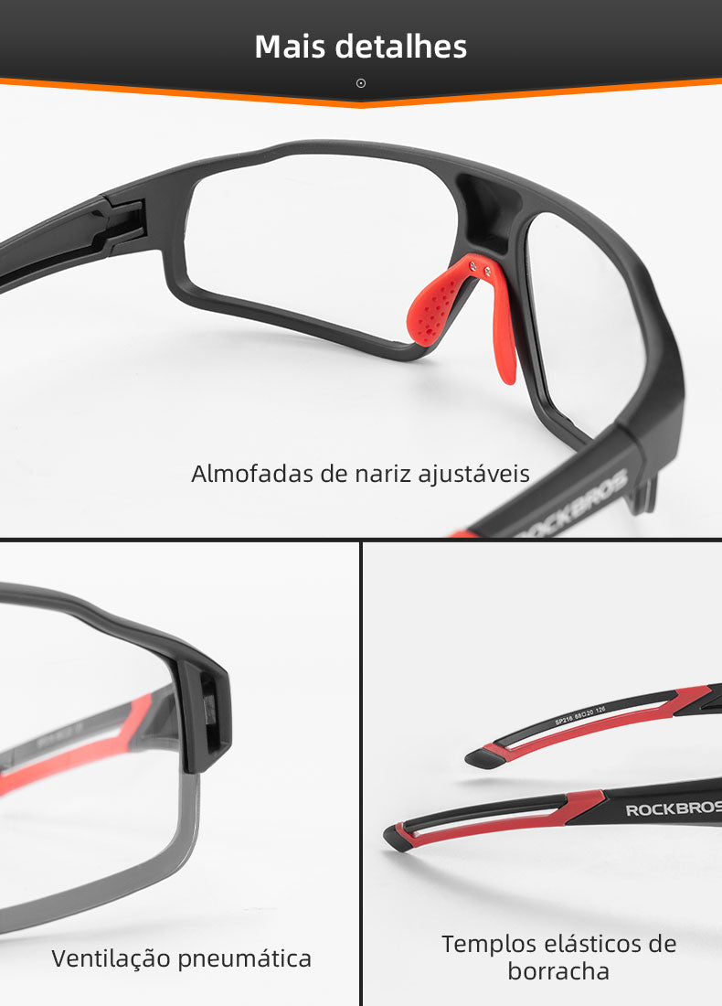 Óculos de Ciclismo Fotocromático