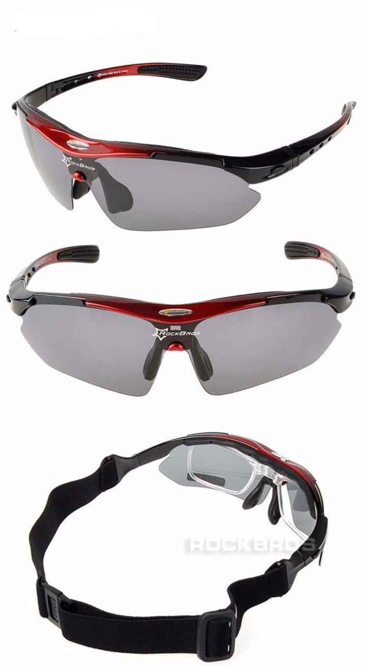 Óculos Ciclismo Polarizado com 5 lentes