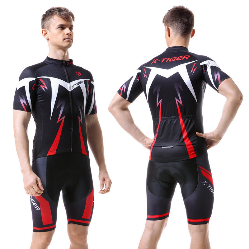Conjunto Ciclismo Masculino X-Tiger (Bermuda e Camisa)