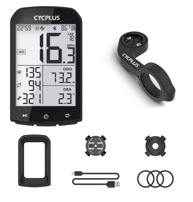 GPS para Bicicleta Cycplus + Brindes: Suporte e Capa de Silicone