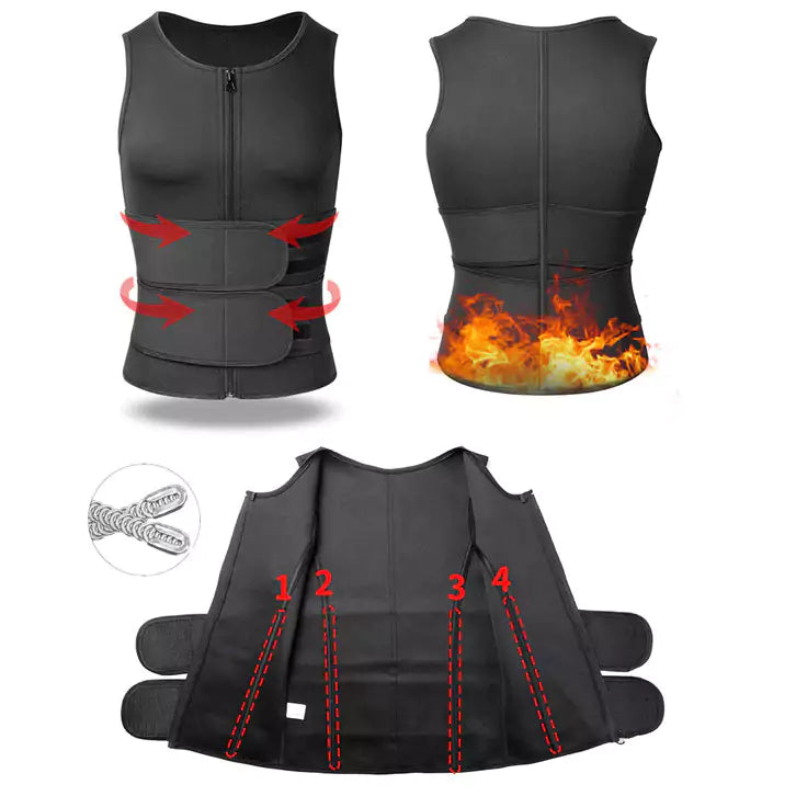 Cinta Modeladora Masculina Efeito Sauna