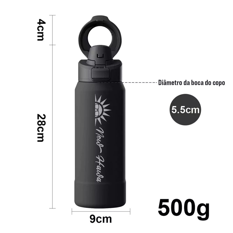 Garrafa Térmica 950ml Com Suporte Magnético Magsafe para Celular - HydraMag Pro