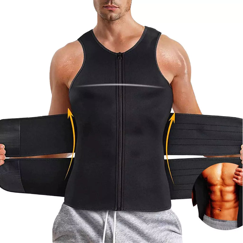 Cinta Modeladora Masculina Efeito Sauna