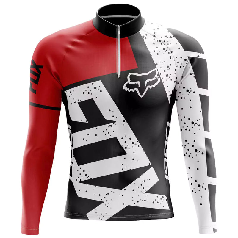 Camisa Ciclismo Masculina Manga Longa Fox