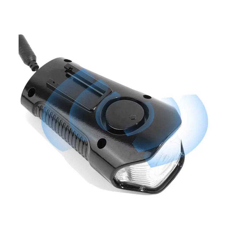 Farol LED para Bicicleta 3 em 1 com Buzina e Velocímetro Recarregável USB à Prova d'Água