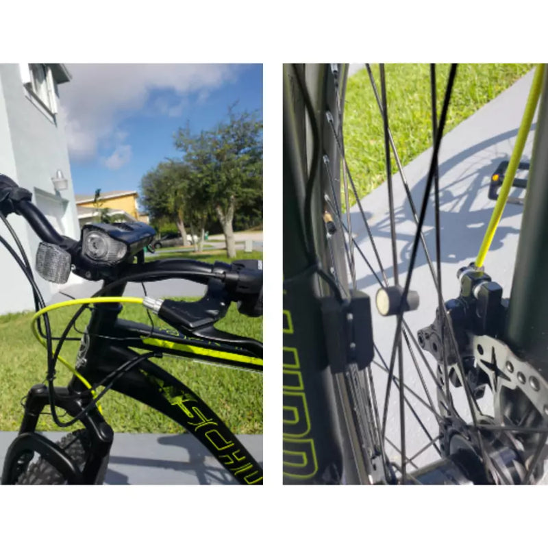 Farol LED para Bicicleta 3 em 1 com Buzina e Velocímetro Recarregável USB à Prova d'Água