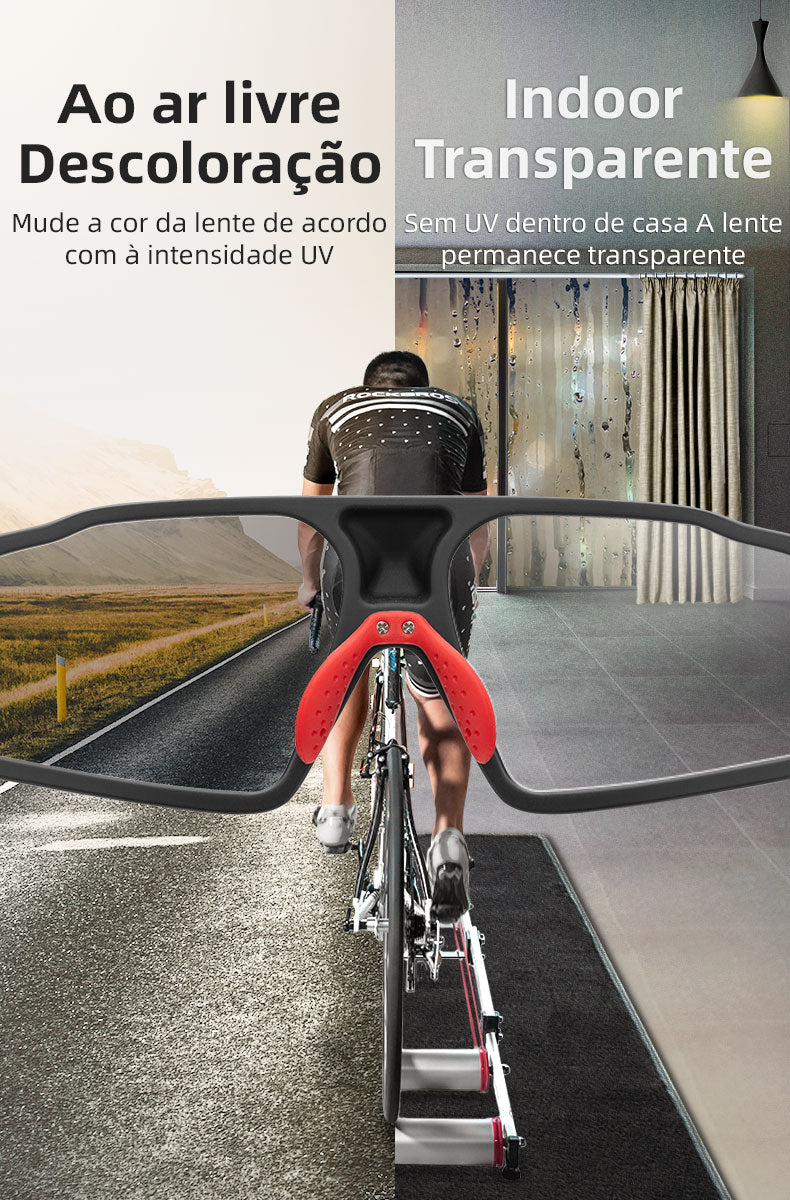 Óculos de Ciclismo Fotocromático