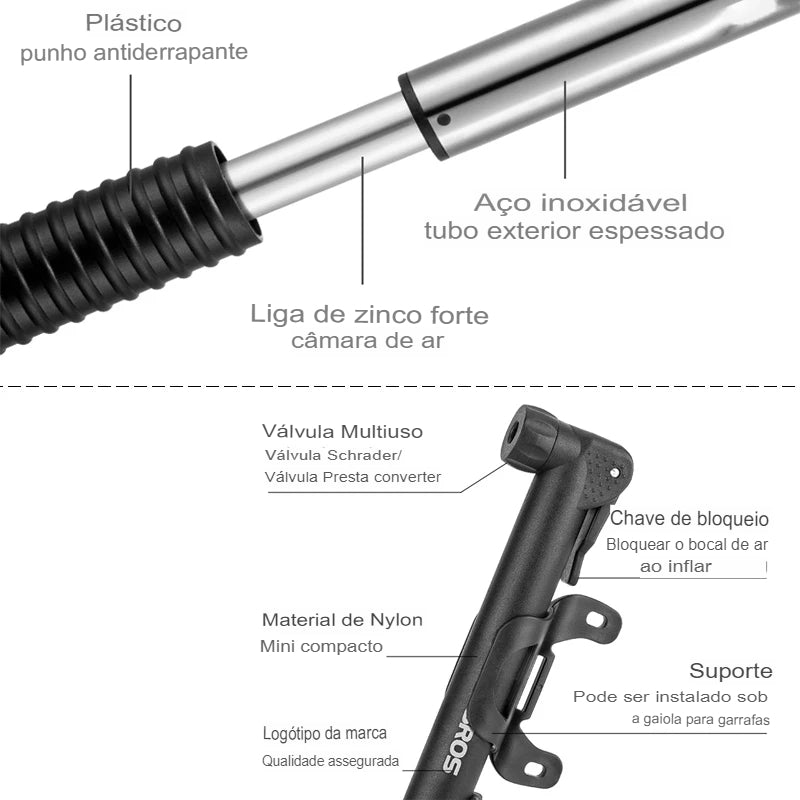 Bomba de Ar Portátil 80 - 100 PSI