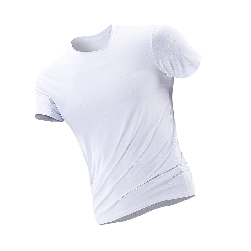 Camiseta Masculina Dry Fit Tecido Seda de Gelo