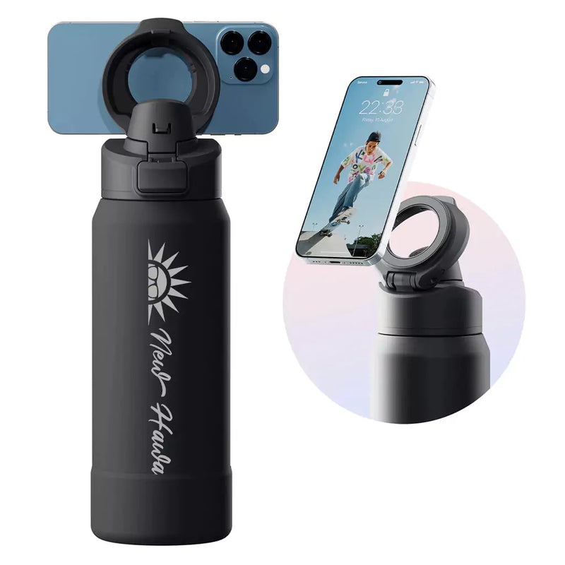 Garrafa Térmica 950ml Com Suporte Magnético Magsafe para Celular - HydraMag Pro