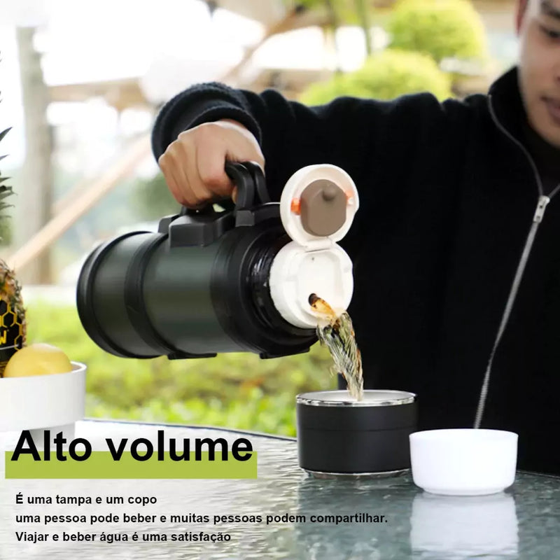 Garrafa Térmica 2400 mL de Aço Inoxidável - Modus Titan