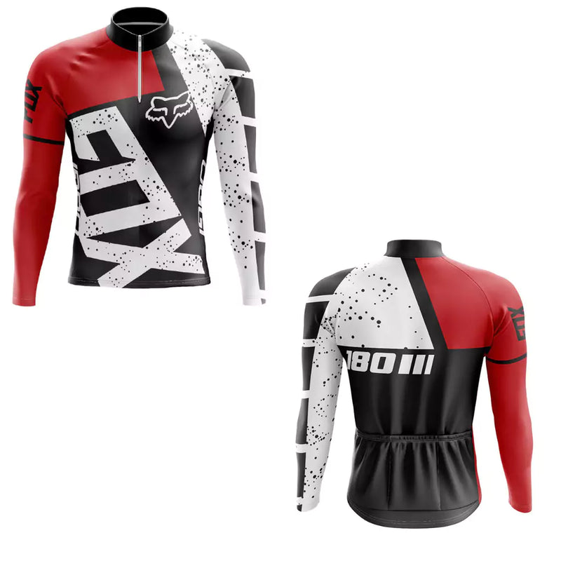 Camisa Ciclismo Masculina Manga Longa Fox