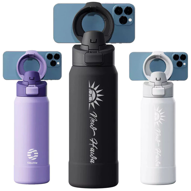 Garrafa Térmica 950ml Com Suporte Magnético Magsafe para Celular - HydraMag Pro