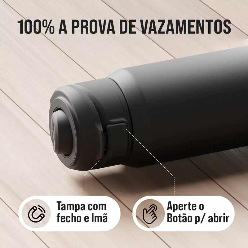Garrafa Térmica 950ml Com Suporte Magnético Magsafe para Celular - HydraMag Pro