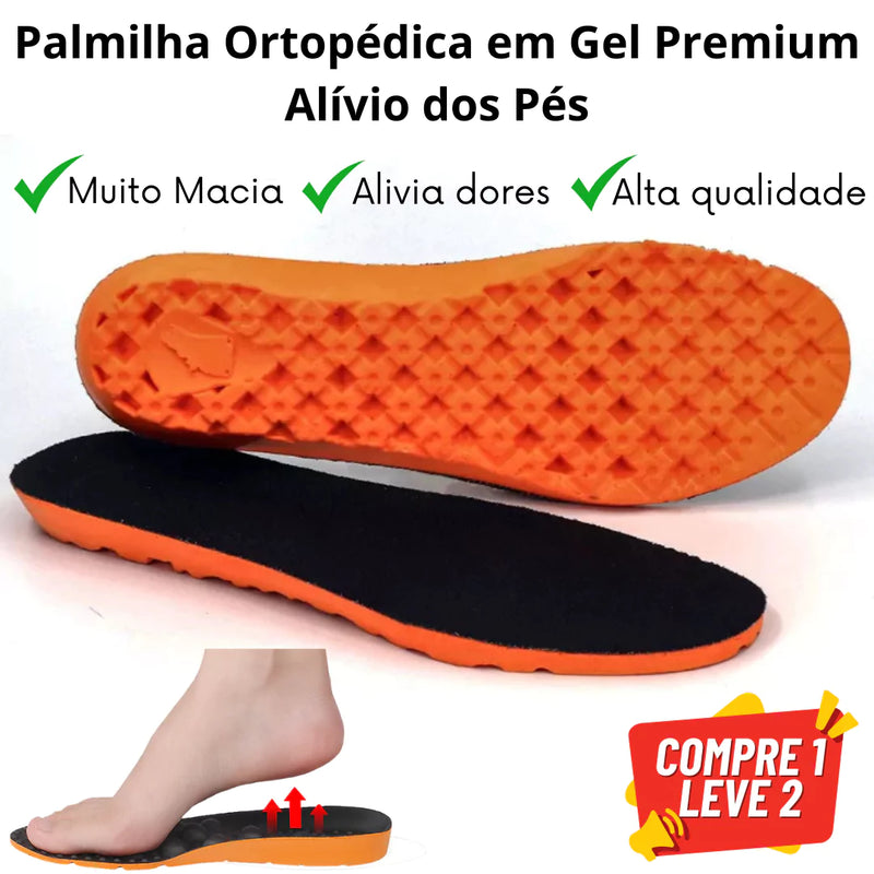 Palmilha Ortopédica em Gel Premium - Alívio dos Pés (Compre 1 Leve 2)